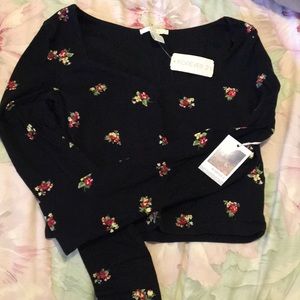 Forever21 floral crop top